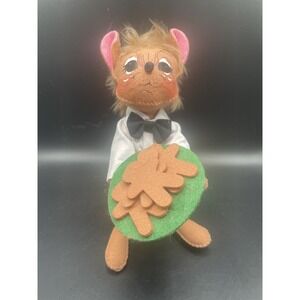 Annalee 2014 Chef Mouse Holding Tray of Gingerbread Men 8" Doll Christmas
